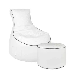 Kinder Wohnen Sessel Sitzsack Mars in Weiß