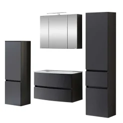 Wohnen Set Badmöbel hängend oder stehend - Natarivos (vierteilig)