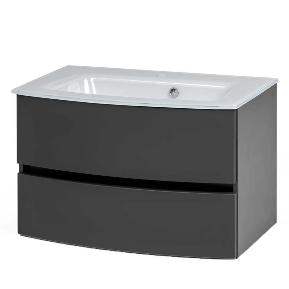 Wohnen Set Badmöbel hängend oder stehend - Natarivos (vierteilig)