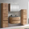 Wohnen Set Badmöbel in Holz Optik - Neuzera (vierteilig)