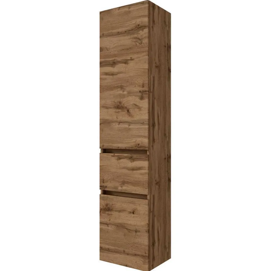 Wohnen Set Badmöbel in Holz Optik - Neuzera (vierteilig)