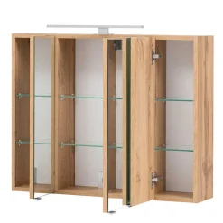 Wohnen Set Badmöbel in Holz Optik - Neuzera (vierteilig)