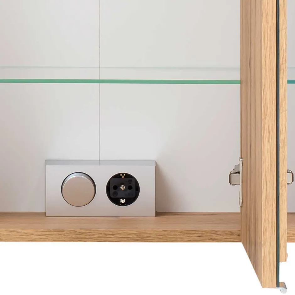 Wohnen Set Badmöbel in Holz Optik - Neuzera (vierteilig)