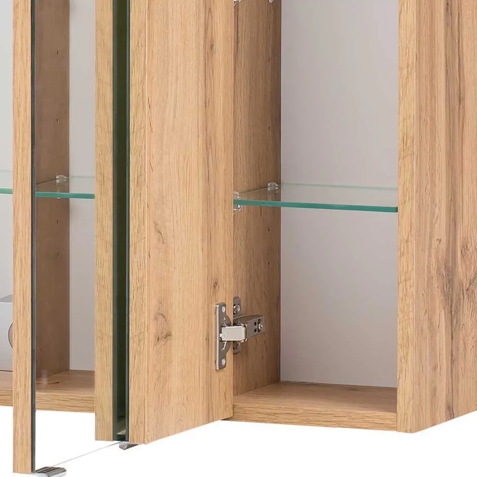 Wohnen Set Badmöbel in Holz Optik - Neuzera (vierteilig)