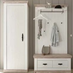 Set Dielen Ausstattung mit Schrank - Nedita (dreiteilig)^Wohnen Hot