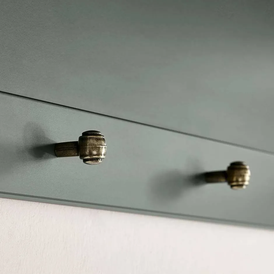 Wohnen Set Flur Einrichtung in Dunkelgrün - Niestov (fünfteilig)