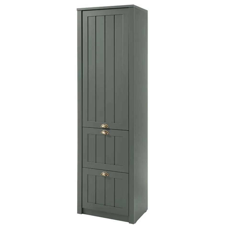 Wohnen Set Flur Einrichtung in Dunkelgrün - Niestov (fünfteilig)