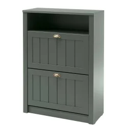 Wohnen Set Flur Einrichtung in Dunkelgrün - Niestov (fünfteilig)