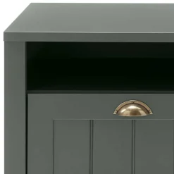 Wohnen Set Flur Einrichtung in Dunkelgrün - Niestov (fünfteilig)