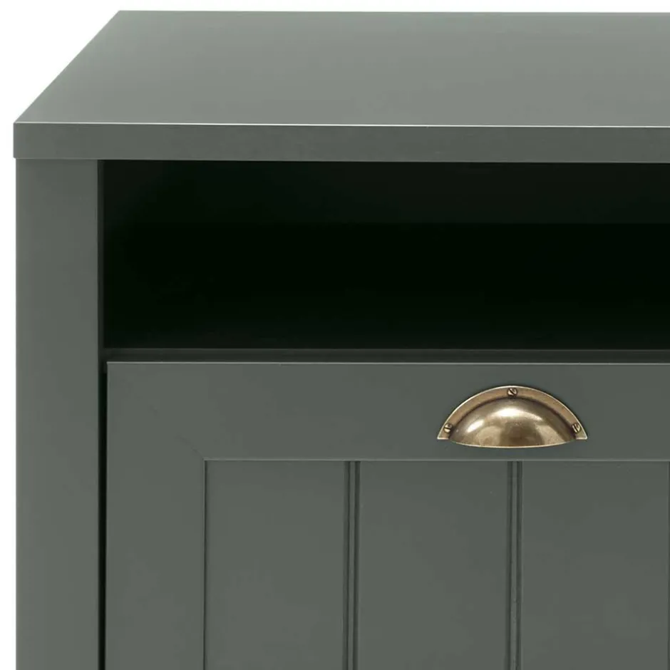 Wohnen Set Flur Einrichtung in Dunkelgrün - Niestov (fünfteilig)