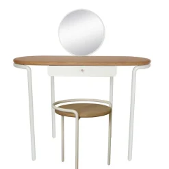 Wohnen Set Frisiertisch mit Spiegel & Hocker - Westerland (zweiteilig)