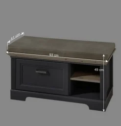 Set Garderoben Einrichtung in Grau - Thumbs (dreiteilig)^Wohnen Discount