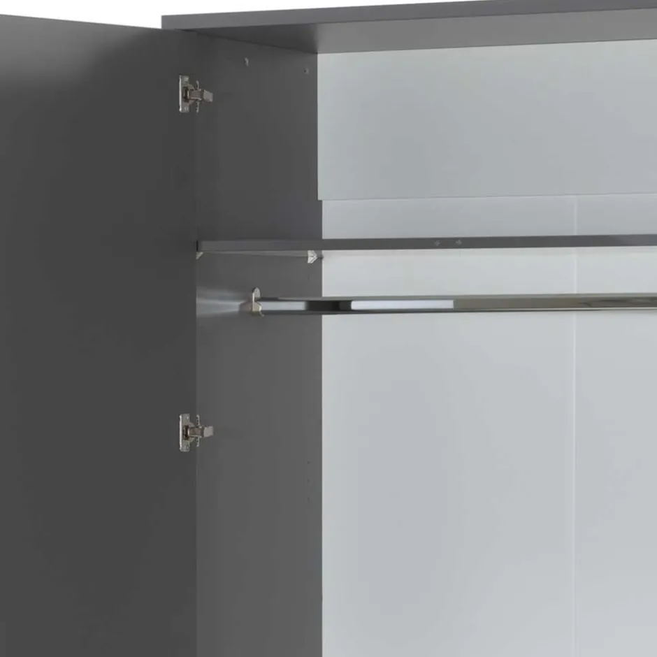 Set Jugendzimmermöbel in Dunkelgrau - Navlius (sechsteilig)^Wohnen Discount