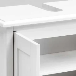 Wohnen Set Landhaus Badmöbel aus Holz - Satumare (dreiteilig)