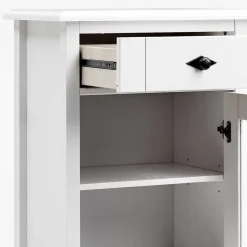 Wohnen Set Landhaus Badmöbel aus Holz - Satumare (dreiteilig)