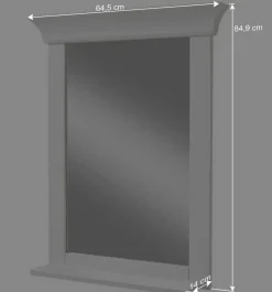 Wohnen Set Landhaus Badmöbel aus Holz - Satumare (dreiteilig)