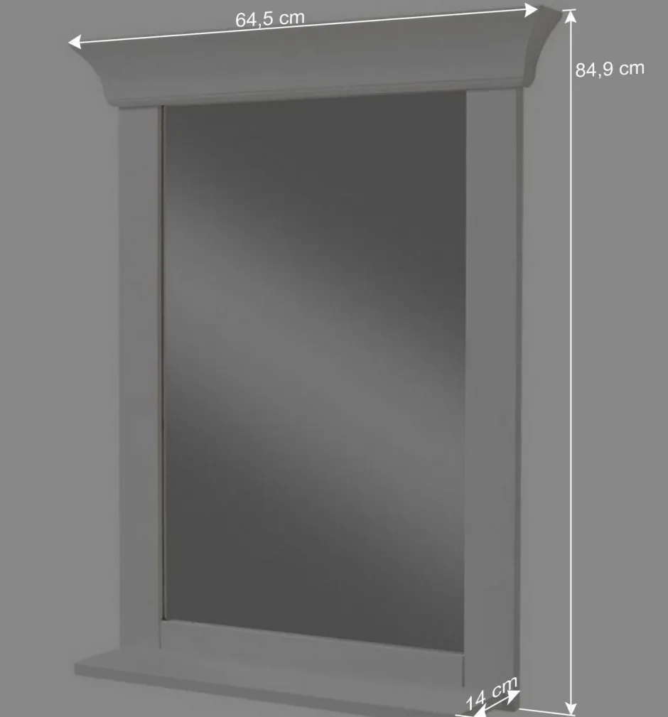 Wohnen Set Landhaus Badmöbel aus Holz - Satumare (dreiteilig)