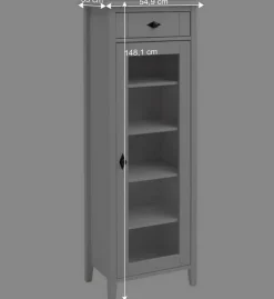 Wohnen Set Landhaus Badmöbel aus Holz - Satumare (dreiteilig)