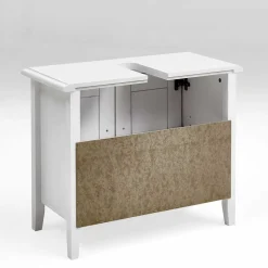 Wohnen Set Landhaus Badmöbel aus Holz - Satumare (dreiteilig)