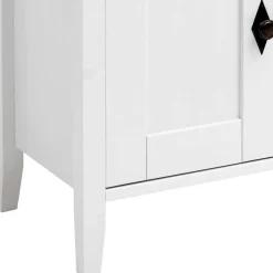 Wohnen Set Landhaus Badmöbel aus Holz - Satumare (dreiteilig)