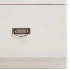 Wohnen Set Landhausbett & Nachtschränke - Sibiuta (dreiteilig)