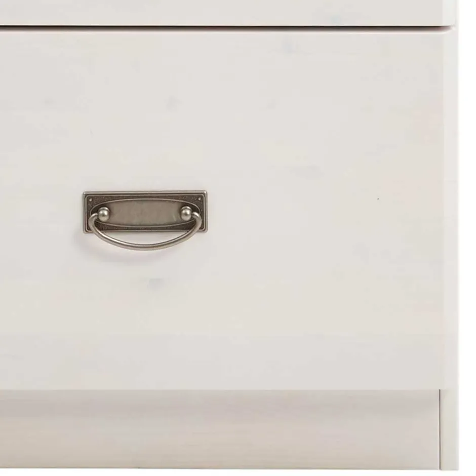 Wohnen Set Landhausbett & Nachtschränke - Sibiuta (dreiteilig)