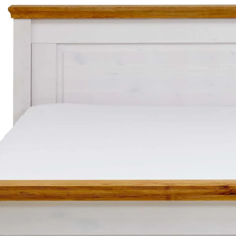 Wohnen Set Landhausbett & Nachtschränke - Sibiuta (dreiteilig)