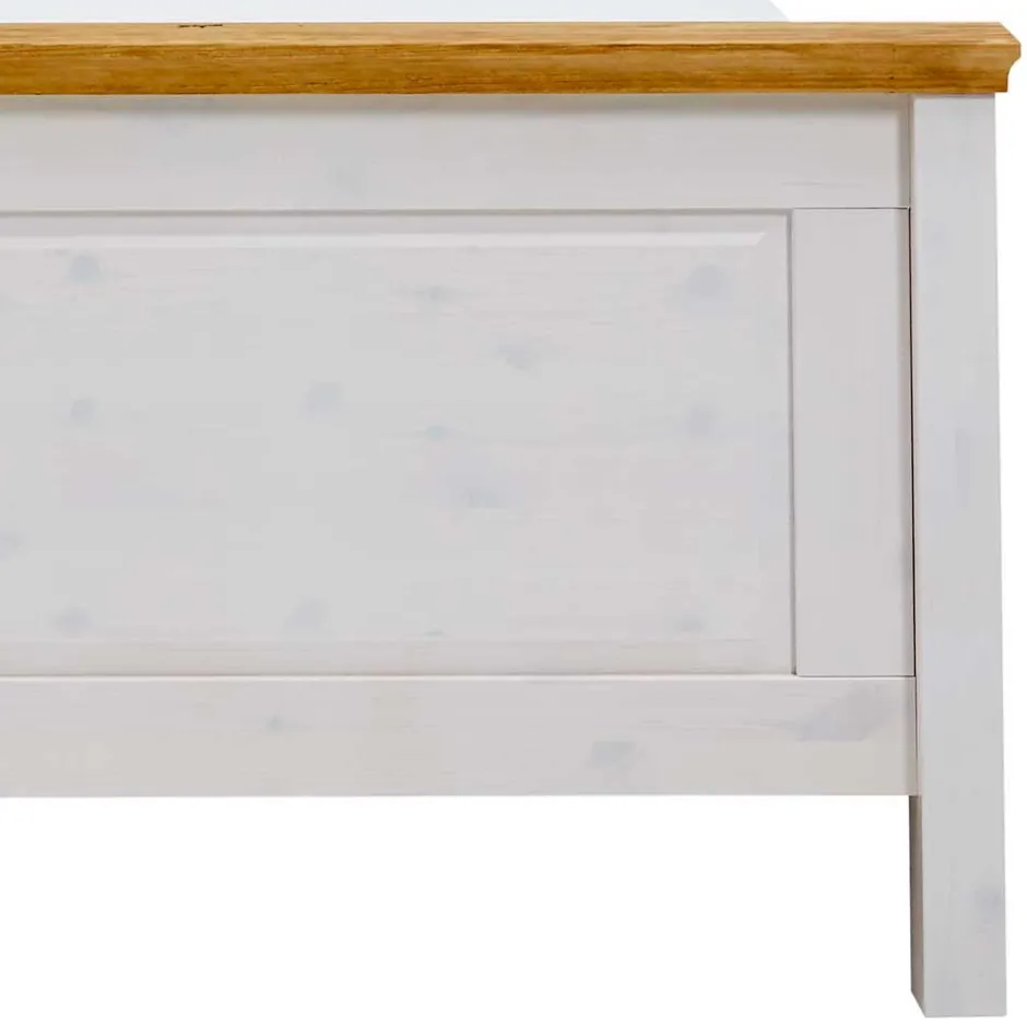 Wohnen Set Landhausbett & Nachtschränke - Sibiuta (dreiteilig)