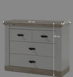 Set Möbel für Diele komplett - Nedita (fünfteilig)^Wohnen Hot