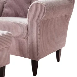 Set Ohrensessel mit Fußhocker - Noah (zweiteilig)^Wohnen Best