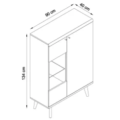 Set Skandi Möbel fürs Wohnzimmer - Cablos (vierteilig)^Wohnen Sale