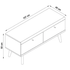 Set Skandi Möbel fürs Wohnzimmer - Cablos (vierteilig)^Wohnen Sale