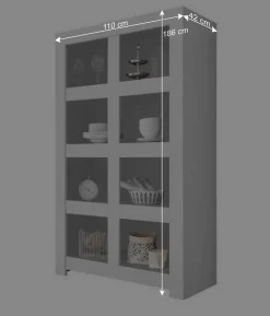 Wohnen Set TV Lowboard & Regal & Sideboard - Mikes (dreiteilig)