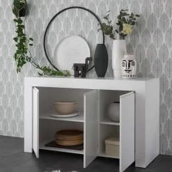 Wohnen Set TV Lowboard & Regal & Sideboard - Mikes (dreiteilig)