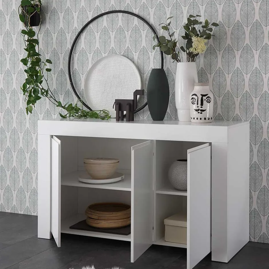 Wohnen Set TV Lowboard & Regal & Sideboard - Mikes (dreiteilig)