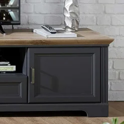 Set TV Lowboard & Vitrine in Grau - Thumbs (zweiteilig)^Wohnen Hot