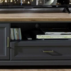 Set TV Lowboard & Vitrine in Grau - Thumbs (zweiteilig)^Wohnen Hot