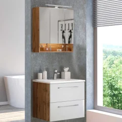 Set Waschtisch Kombi in 2 Breiten - Yazemina (zweiteilig)^Wohnen Hot