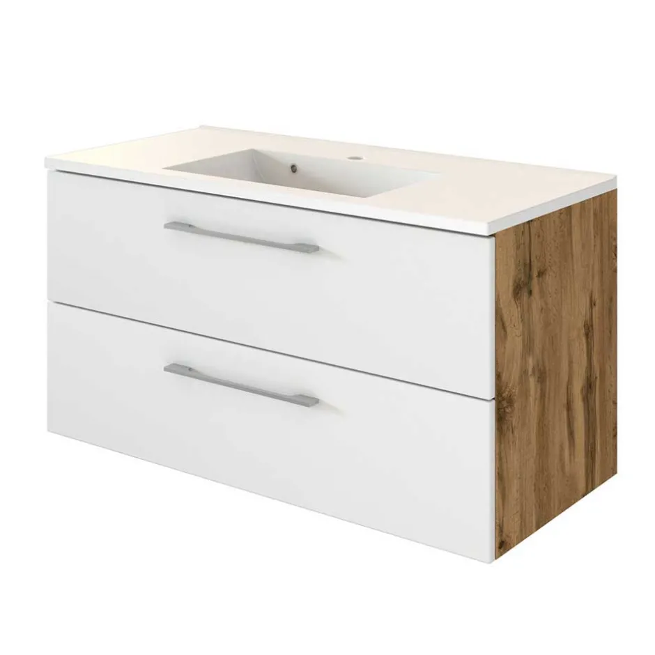 Set Waschtisch Kombi in 2 Breiten - Yazemina (zweiteilig)^Wohnen Hot