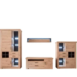 Set Wohnmöbel in Dekor Eiche - Wykina (vierteilig)^Wohnen Online