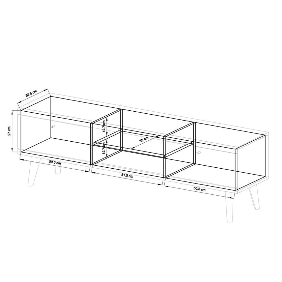 Set Wohnzimmer Einrichtung zweifarbig - Cablos (fünfteilig)^Wohnen Outlet