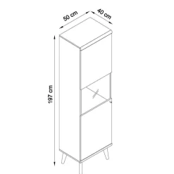 Set Wohnzimmer Einrichtung zweifarbig - Cablos (fünfteilig)^Wohnen Outlet