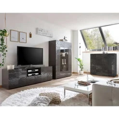 Wohnen Set Wohnzimmer-Schränke modern - Ipatal (dreiteilig)