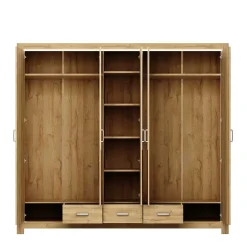 Wohnen Set 180x200 Bett & Schrank - Fagason (vierteilig)