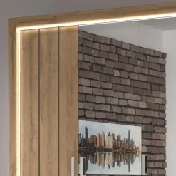 Wohnen Set 180x200 Bett & Schrank - Fagason (vierteilig)