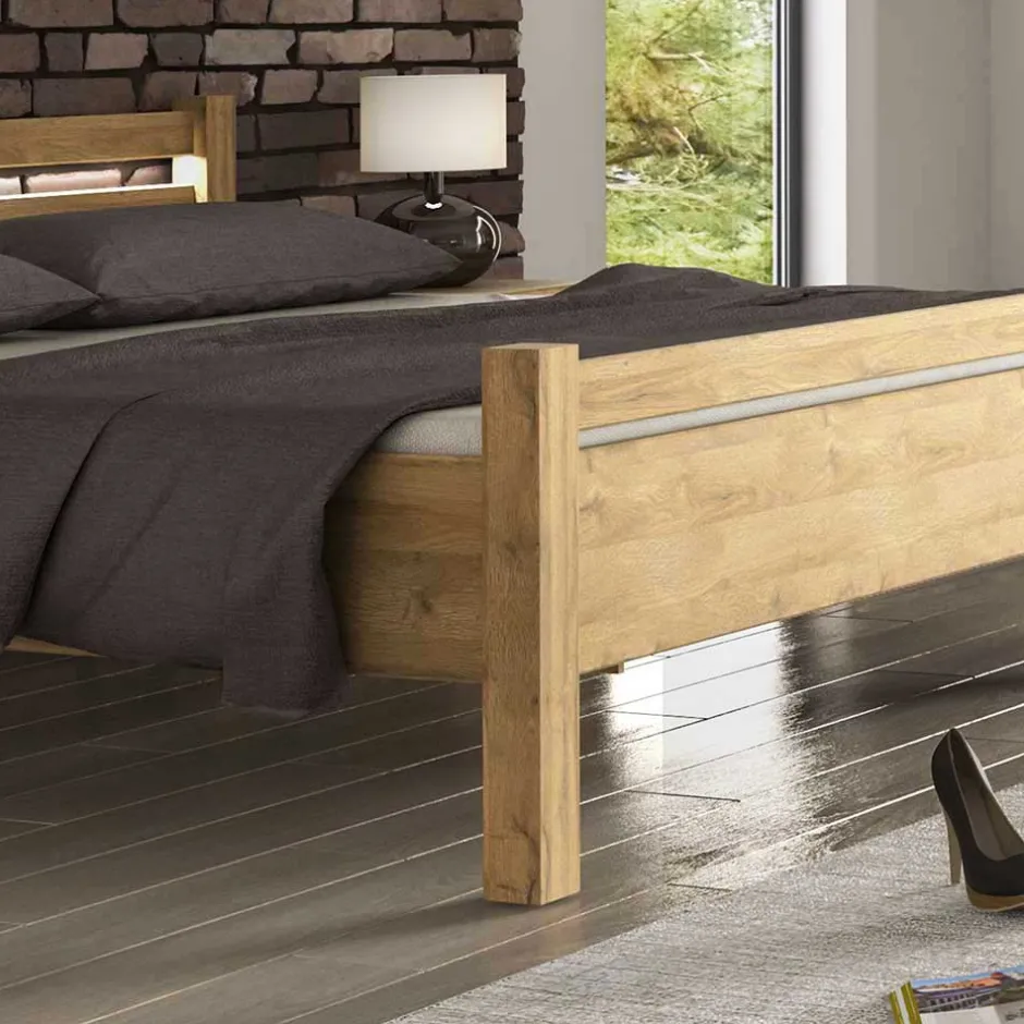 Wohnen Set 180x200 Bett & Schrank - Fagason (vierteilig)