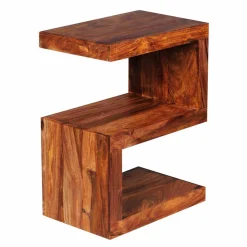 Wohnen S-Form Design Tischchen Hoslo aus Holz massiv