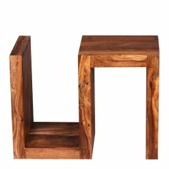 Wohnen S-Form Design Tischchen Hoslo aus Holz massiv