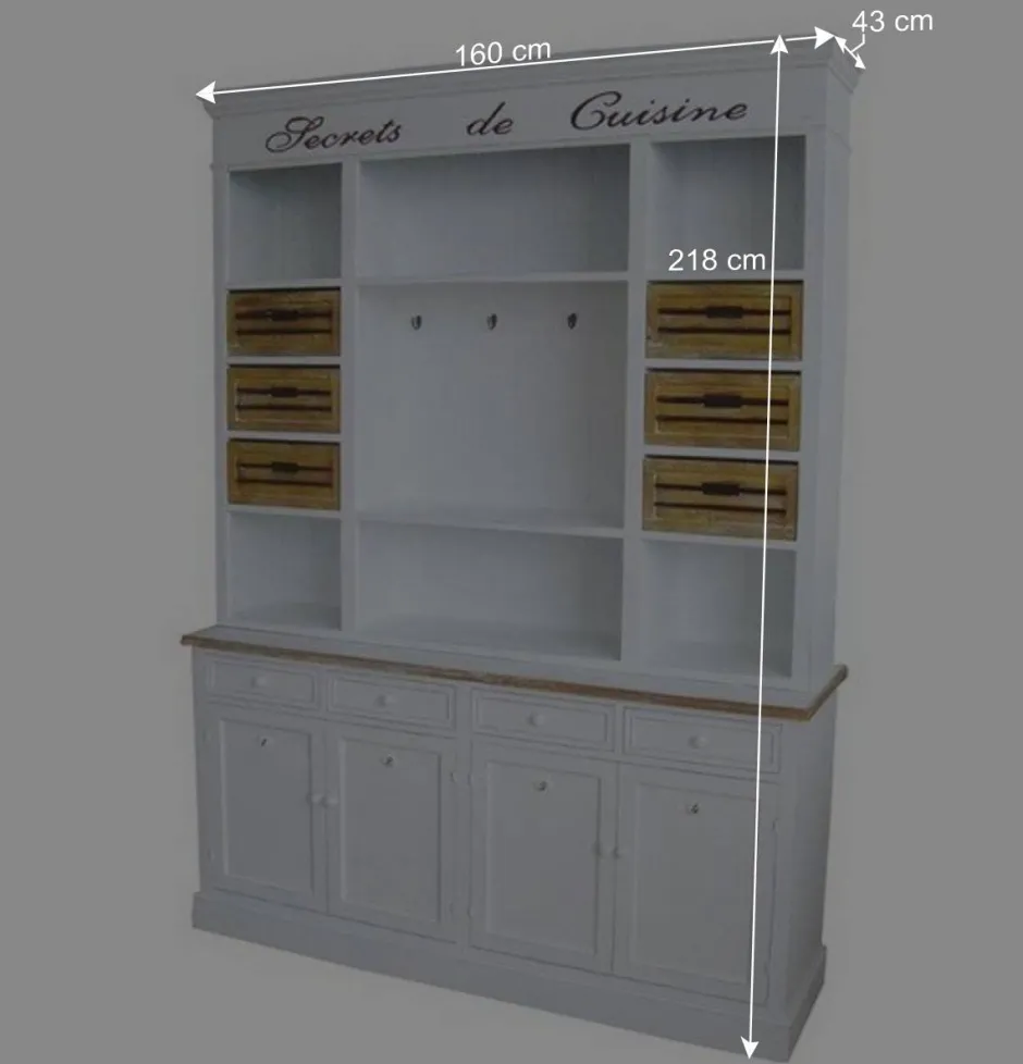 Shabby Buffetschrank Calavon in Weiß^Wohnen Discount