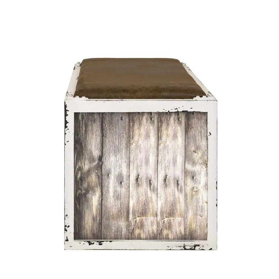 Shabby Chic Bank in Weiß & Braun - Beat^Wohnen Online